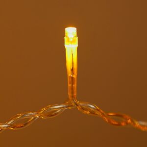 Гирлянда штора Quality Light 2*2 м, 400 желтых LED, прозрачный ПВХ, соединяемая, IP54 BEAUTY LED фото 3