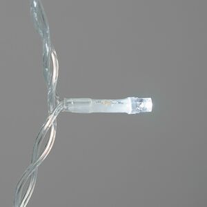 Светодиодный занавес Quality Light 2*2 м, 400 холодных белых LED ламп, мерцание, прозрачный ПВХ, соединяемый, IP44 BEAUTY LED фото 3