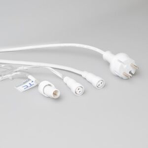 Светодиодный занавес Quality Light 2*2 м, 400 холодных белых LED ламп, мерцание, прозрачный ПВХ, соединяемый, IP44 BEAUTY LED фото 7