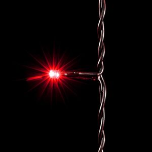 Светодиодный занавес Quality Light 2*3 м, 600 красных LED ламп, черный ПВХ, соединяемый, IP44 BEAUTY LED фото 2