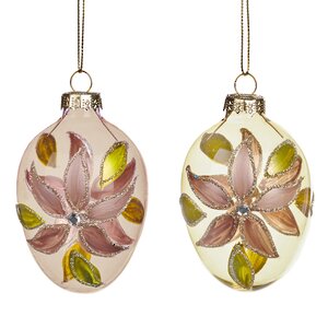 Подвесное украшение Magnolia Time 10 см, 2 шт, стекло