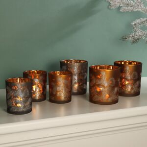 Набор стеклянных подсвечников Suerte Pigne 8-10 см, 2 шт Boltze фото 3