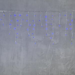 Светодиодная бахрома Quality Light 4.9*0.5 м, 240 синих LED, прозрачный ПВХ, соединяемая, IP44 BEAUTY LED (Бьюти Лэд) фото 5
