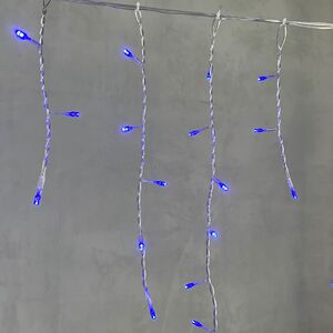Светодиодная бахрома Quality Light 4.9*0.5 м, 240 синих LED, прозрачный ПВХ, соединяемая, IP44 BEAUTY LED (Бьюти Лэд) фото 4