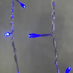 Светодиодная бахрома Quality Light 4.9*0.5 м, 240 синих LED, прозрачный ПВХ, соединяемая, IP44 BEAUTY LED (Бьюти Лэд) фото 2