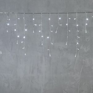 Светодиодная бахрома Quality Light 4.9*0.5 м, 240 холодных белых LED, прозрачный ПВХ, соединяемая, IP44 BEAUTY LED (Бьюти Лэд) фото 6