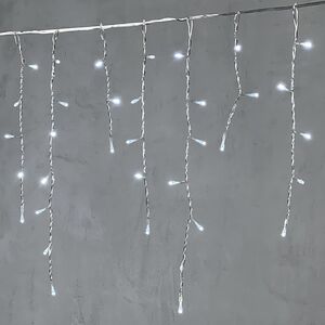Светодиодная бахрома Quality Light 4.9*0.5 м, 240 холодных белых LED, прозрачный ПВХ, соединяемая, IP44 BEAUTY LED (Бьюти Лэд) фото 2
