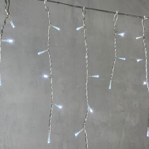 Светодиодная бахрома Quality Light 4.9*0.5 м, 240 холодных белых LED, прозрачный ПВХ, соединяемая, IP44 BEAUTY LED (Бьюти Лэд) фото 5