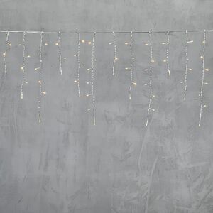 Светодиодная бахрома Quality Light 4.9*0.5 м, 240 желтых LED, прозрачный ПВХ, соединяемая, IP44 BEAUTY LED фото 6