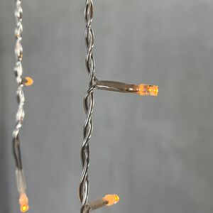 Светодиодная бахрома Quality Light 4.9*0.5 м, 240 желтых LED, прозрачный ПВХ, соединяемая, IP44 BEAUTY LED фото 4