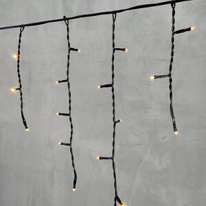 Светодиодная бахрома Quality Light 3.1*0.5 м, 150 экстра теплых LED, черный ПВХ, соединяемая, IP44 BEAUTY LED фото 2