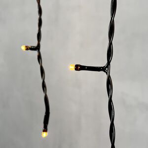 Светодиодная бахрома Quality Light 3.1*0.5 м, 150 экстра теплых LED, черный ПВХ, соединяемая, IP44 BEAUTY LED фото 3