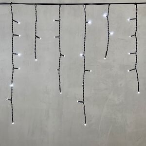 Светодиодная бахрома Quality Light 3.1*0.5 м, 150 холодных белых LED, черный ПВХ, соединяемая, IP44