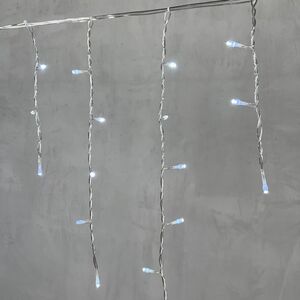 Светодиодная бахрома Quality Light 3.1*0.5 м, 150 холодных белых LED, мерцание, прозрачный ПВХ, соединяемая, IP44 BEAUTY LED фото 5