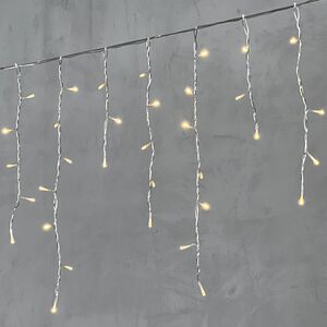 Светодиодная бахрома Quality Light 4.9*0.5 м, 240 теплых белых LED, прозрачный ПВХ, соединяемая, IP44 BEAUTY LED фото 4