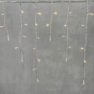 Светодиодная бахрома Quality Light 4.9*0.5 м, 240 теплых белых LED, прозрачный ПВХ, соединяемая, IP44 BEAUTY LED фото 5