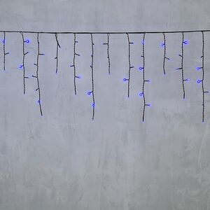 Светодиодная бахрома Quality Light 4.9*0.5 м, 240 синих LED, черный ПВХ, соединяемая, IP44 BEAUTY LED фото 5