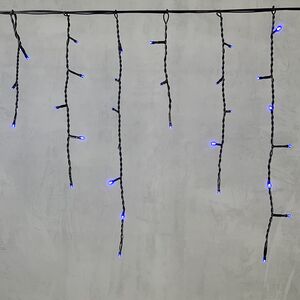 Светодиодная бахрома Quality Light 4.9*0.5 м, 240 синих LED, черный ПВХ, соединяемая, IP44 BEAUTY LED фото 4