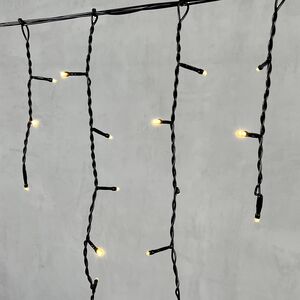 Светодиодная бахрома Quality Light 3.1*0.5 м, 150 теплых белых LED, черный ПВХ, соединяемая, IP44 BEAUTY LED (Бьюти Лэд) фото 6