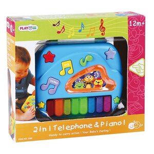 Развивающая игрушка Телефон и Пианино, двусторонняя, 20 см PlayGo (ПлейГо) фото 2