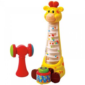 Развивающая игрушка с молоточком Забавный жираф, 25 см PlayGo фото 1