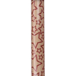 Новогодняя крафт бумага Christmas Style: Звезды 70*200 см Koopman фото 1