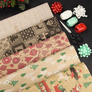 Набор упаковки новогодних подарков Рождественская История, 11 предметов Koopman фото 1
