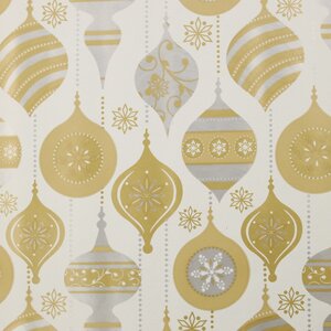 Новогодняя подарочная бумага Gold Christmas: Шарики 200*70 см Koopman фото 2