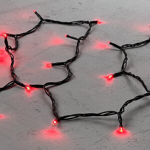 Светодиодная гирлянда Quality Light 100 красных LED ламп 10 м, с мерцанием, черный ПВХ, соединяемая, IP44 BEAUTY LED (Бьюти Лэд) фото 4