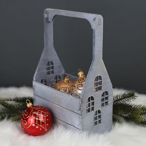Декоративный ящик с ручкой Домик Алсмер 30*18 см Christmas Apple фото 1