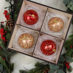Подарочная коробка Wood Line 24 см, для елочных игрушек до 10 см (на 4 шт) Christmas Apple фото 6
