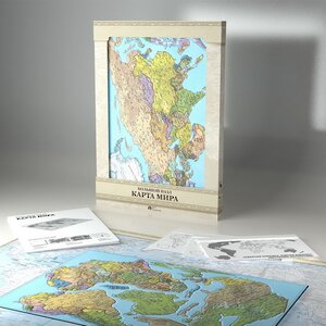 Карта-пазл Страны мира 101*67 см, 169 элементов АГТ-Геоцентр фото 1
