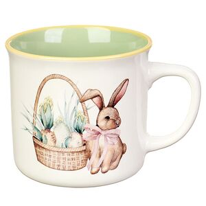 Фарфоровая чашка Пасхальный Кролик Фрости с корзинкой 300 мл