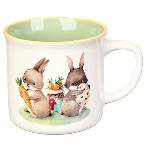 Фарфоровая чашка Милые Крольчата 300 мл