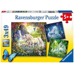 Набор пазлов для малышей Единороги, 49 элементов, 3 шт Ravensburger фото 1