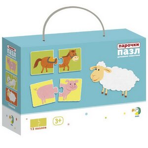 Пазл-игра Парочки: Домашние животные, 12 пар DoDo (ДоДо) фото 2