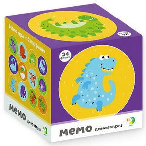 Игра-мемо Динозаврики, 24 фишки DoDo (ДоДо) фото 2