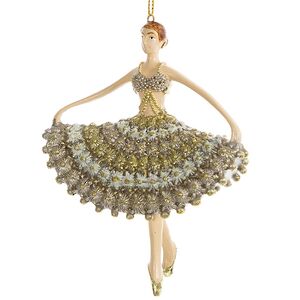 Елочная игрушка Балерина Эсмеральда 13 см, подвеска Goodwill фото 1