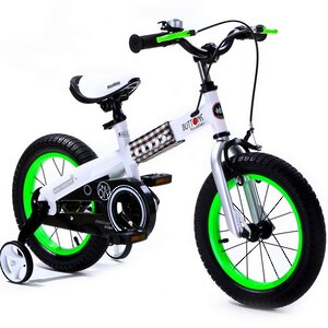 Двухколесный велосипед Royal Baby Buttons Steel 14" зеленый