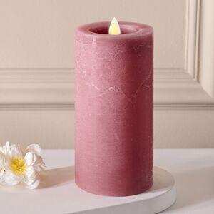Светодиодная свеча с имитацией пламени Аревалло 15 см, розовая, батарейка
