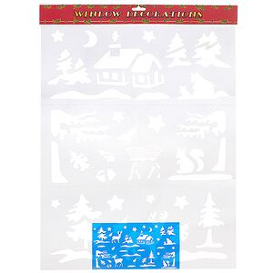Трафарет на окно Рождественские истории 60*45 см