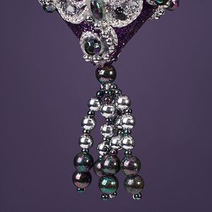 Винтажная елочная игрушка Сердце - Royal Purpurra 10 см, подвеска Kurts Adler фото 4