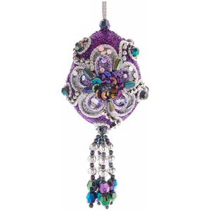 Винтажная елочная игрушка Яйцо - Royal Purpurra 10 см, подвеска Kurts Adler фото 6