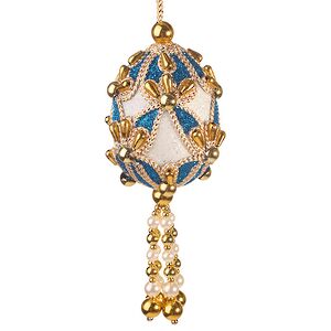 Винтажная елочная игрушка Яйцо Royal Delft 7 см, подвеска Kurts Adler фото 5