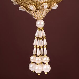 Винтажная елочная игрушка Pearl la Champagne - Lady Isla 11 см, подвеска Kurts Adler фото 3
