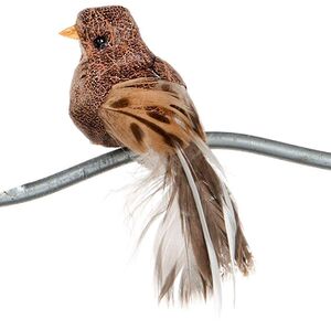 Елочная игрушка Птичка Мирабелла 14 см, клипса Goodwill фото 4