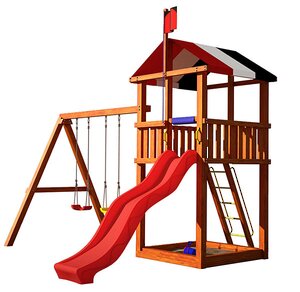 Детская игровая площадка Амстердам для улицы, дерево Самсон фото 1