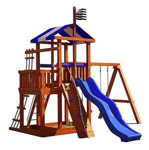 Детская игровая площадка Бретань для улицы, дерево Самсон фото 1