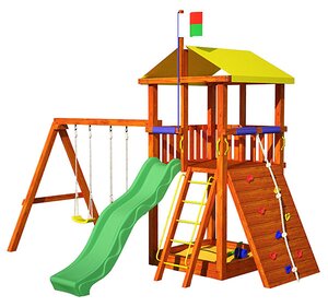 Детская игровая площадка "Мадагаскар" для улицы, дерево Самсон фото 1