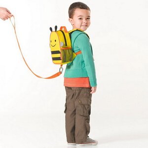 Мини-рюкзак с поводком для малышей Пчела Бруклин 23 см